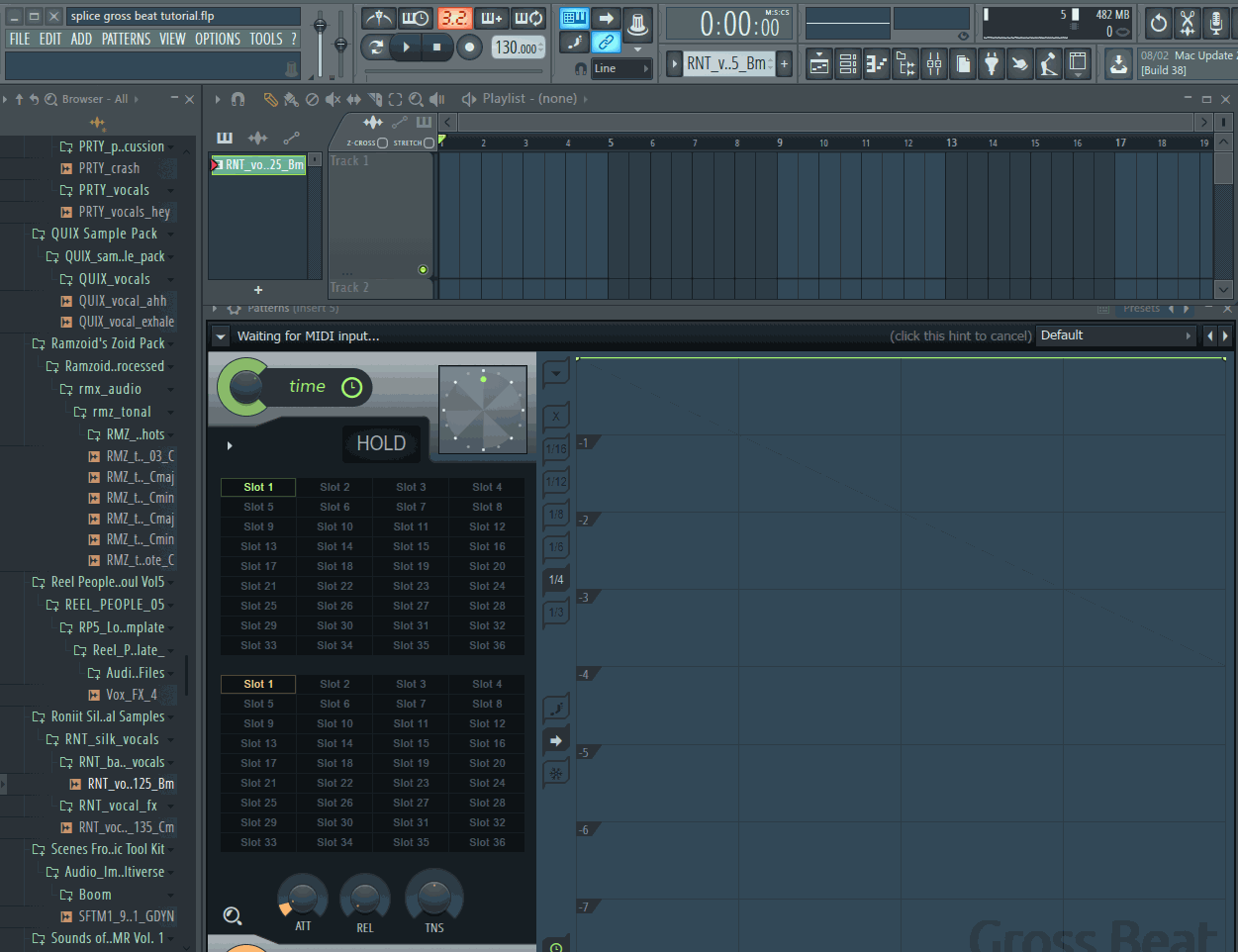 how to make a gross beat automation clip