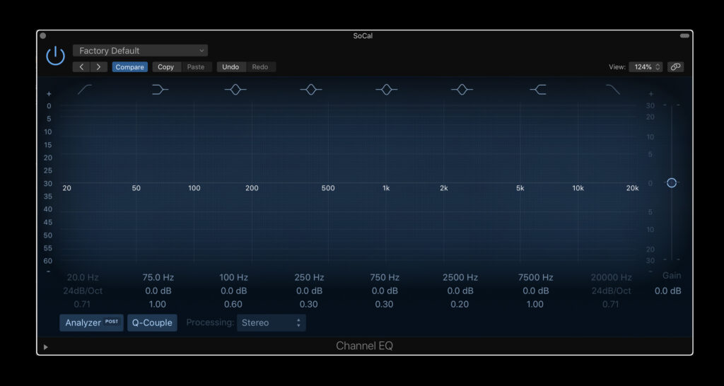 The Channel EQ for mixing in Logic Pro X