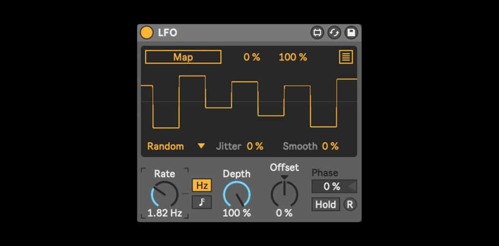 A sample-and-hold LFO in Ableton