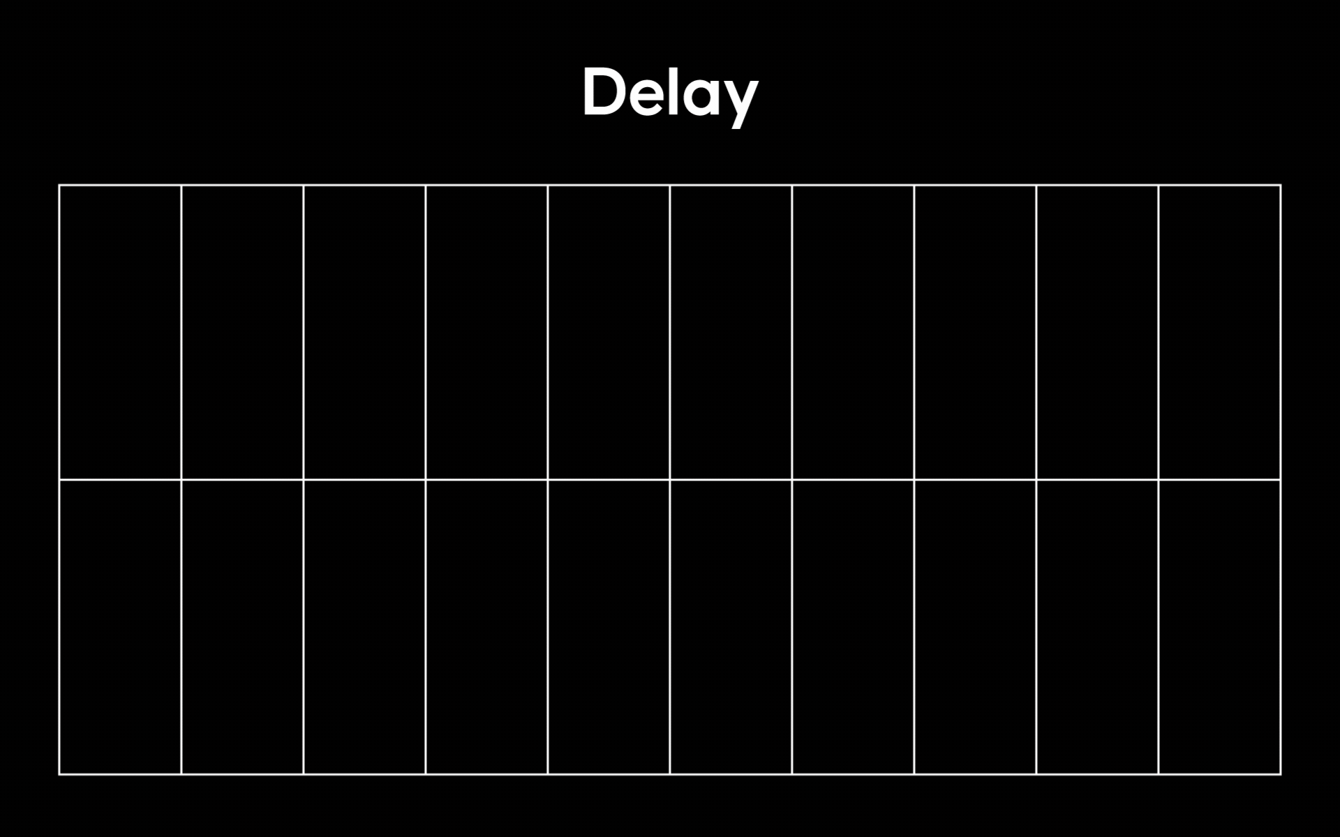 A gif showcasing how delay shapes a waveform.