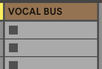 The vocal bus in Ableton Live.