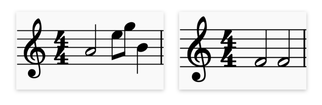 Sheet music showcasing a phrase vs. subdivision, in effort of answering the question, "What is a polyrhythm?"