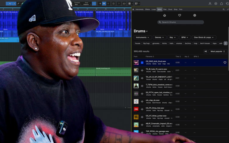 TRINITY makes a beat with Splice in Studio One Pro 7