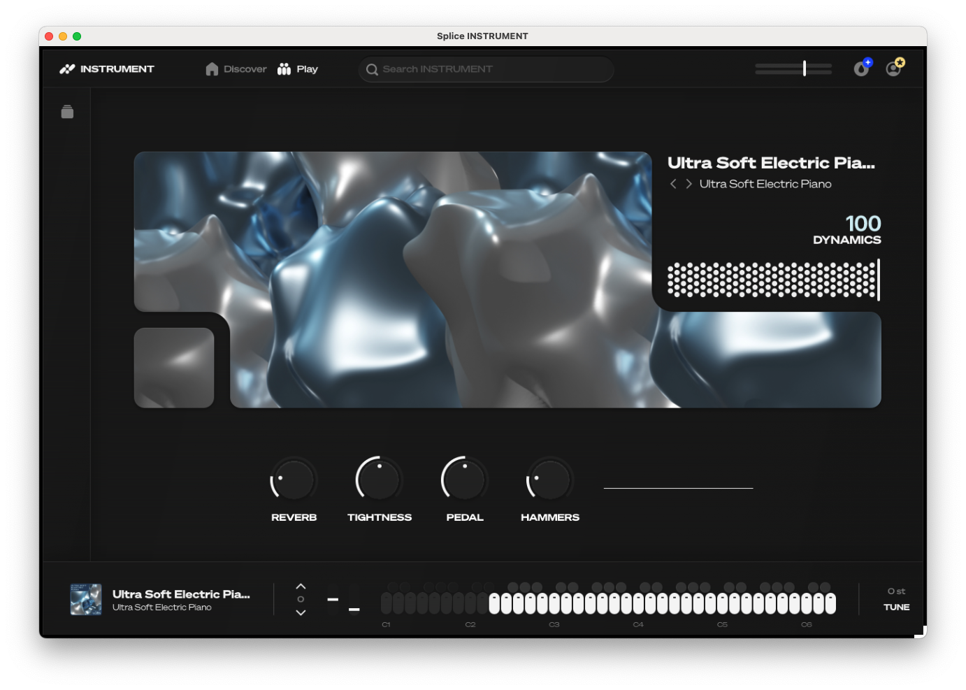 The Splice INSTRUMENT UI