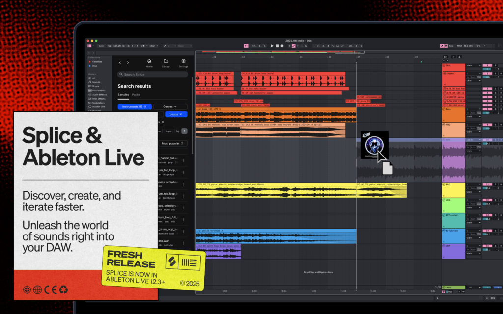 Splice is now integrated in Ableton Live 12.3+