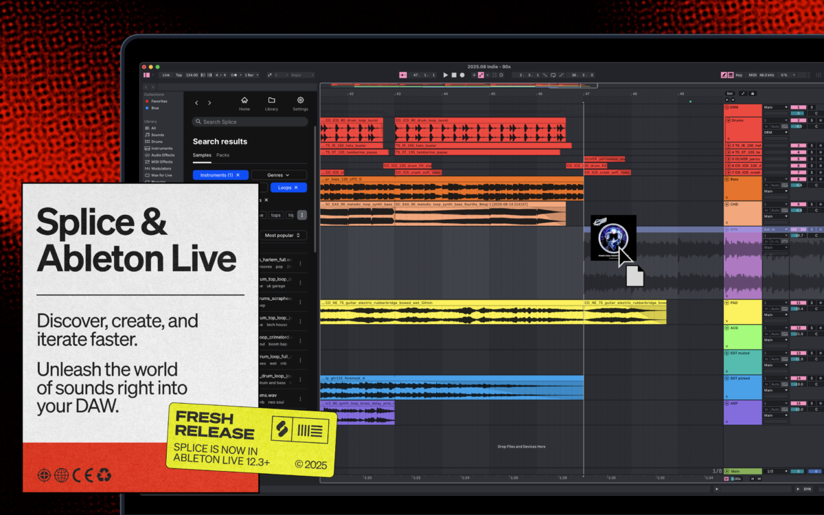 Splice is now integrated in Ableton Live 12.3+